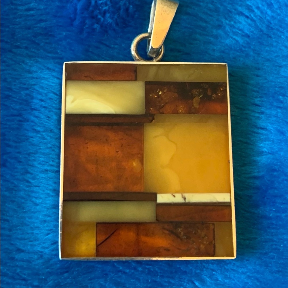 Art Deco Amber Pendand